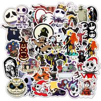 Tim Burton's Corpse Bride Halloween Movie Stickers for Water Bottles Scrapbook Laptop Computer Luggage Motorcycle 50pcs