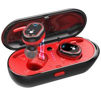 Latest Upgrade Bluetooth 5.0 True Wireless Earbuds with【Charging Case】IPX7 Waterproof 30 Hours Playtime TWS Stereo Headphones in-Ear Built-in Mic Headset Premium Sound with Deep Bass for Sport,Running
