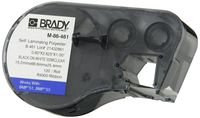 Brady M-86-461 Polyester B-461 Black on White/Clear Label Maker Cartridge, 2-5/8" Width x 19/32" Height, For BMP51/BMP53 Printers