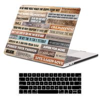 iLeadon MacBook New Pro 13" Case 2016-2019 Release A2159/A1989/A1706/A1708 Rubberized Hard Shell Case Cover+Keyboard Cover for MacBook Pro 13 W/Without Touch Bar & Touch ID, Wood Rumors