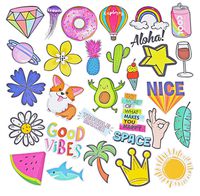 Stickers for Water Bottles, 30 Pcs/Pack Cute Funny Stickers for Teens, Girls, Adults Perfect for Waterbottle, Laptop Skateboard Phone Travel Vinyl Waterproof Stickers (Pink - 11)