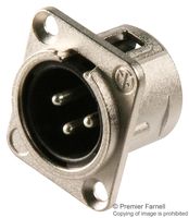 NEUTRIK NC3MD-L-1 XLR CONNECTOR 3PIN MALE CHASSIS MOUNT RECEPTACLE (10 pieces)