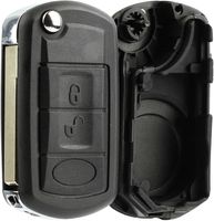 KeylessOption Keyless Entry Remote Key Fob Shell Case Button Pad Flip Key Cover Housing For Land Rover