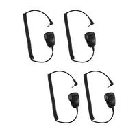 4 Pack Maxtop 4PS-APM100-M2 Light Duty Shoulder Speaker Microphone for Motorola Talkabout T200 Cobra 1-Pin