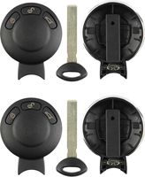 Discount Keyless Remote Entry Uncut Car Key Fob Replacement Case Shell Button Pad For Mini Cooper IYZKEYR5602 (2 Pack)
