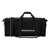 NFL Cincinnati Bengals NFL Steal Duffel, Black, Measures 28" in Length, 11" in Width & 12" in Height