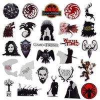 27pcs Game of Thrones Stickers Winter is Coming Fire and Blood,KONLOY Stickers Decal for Water Bottles Vinyl Sticker MacBook Mac Air Pro Retina Laptop Big Stickers