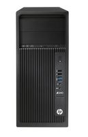 HP 2VN27UT#ABA Workstation Z240, Mini Tower, 16 GB Ram, 512 GB SSD, 1 Tb HDD, Nvidia Quadro/Intel HD Graphics, Black