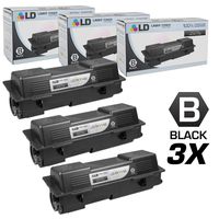 LD Compatible Toner Cartridge Replacement for Kyocera TK-1142 (Black, 3-Pack)