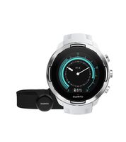 Suunto 9 GPS Sports Watch with Long Battery Life, Barometer and Wrist-Based Heart Rate + Heart Rate Belt (White)
