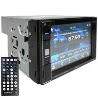 GRAVITY VGR-640BT 6.5" Double-Din AM/FM/MP3/MP4 Playable w/ Bluetooth/USB/AUX/SD/DVD/CD Touchscreen Car Media Player Receiver System