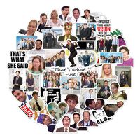The Office Sticker Pack of 50 Stickers - The Office Stickers for Laptops, Dunder Mifflin Stickers, The Office Laptop Stickers, Funny Stickers for Laptops, Computers, Hydro Flasks (The Office-B)