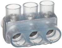 Morris Products 97434 Multi-Cable Connector, Insulated, Dual Entry, Clear, 3 Ports, 500 - 6 Wire Range