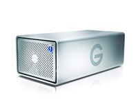 G-Technology 20TB G-RAID with Thunderbolt 3, USB-C (USB 3.1 Gen 2), and HDMI, Removable Dual Drive Storage System, Silver - 0G05763