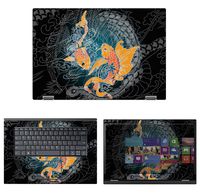 decalrus - Protective Decal Koi Fish Skin Sticker for Lenovo Flex 5 (15.6" Screen) case Cover wrap LEflex5_15-42