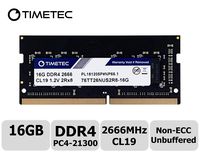 Timetec Hynix IC 16GB DDR4 2666MHz PC4-21300 Unbuffered Non-ECC 1.2V CL19 2Rx8 Dual Rank 260 Pin SODIMM Laptop Memory RAM Module Upgrade Special Promotion Item (Not for iMac 2019)