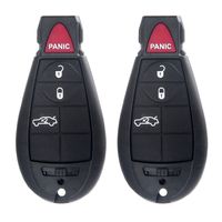 ECCPP Replacement fit for Uncut 433MHz Keyless Entry Remote Key Fob Chrysler Dodge Series M3N5WY783X (Pack of 2)