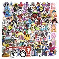 Jasion Stickers 200-Pcs PVC Mixed Decals Waterproof Anti-Sunlight DIY Ideals for Water Bottles Cars Motorbikes Portable Luggages Phone Ipad Laptops