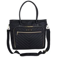 Kenneth Cole Reaction Twill with Quilted Chevron 15" Laptop Tote Black One Size