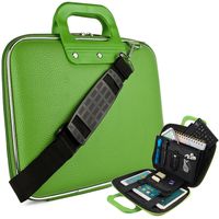 eBigValue Vegan Leather Homer Cube Carrying Green Shoulder Bag with Handles for Apple iPad Pro, Mini 4, Air 2, 7.9 inch 9.7 inch Tablets