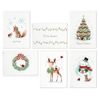 Hallmark Assorted Boxed Christmas Cards, Vintage Holidays (48 Cards with Envelopes)