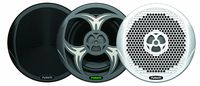 Fusion MS-FR602 6-Inch IPX65 2-Way 200 Watts High Performance Marine Speakers Includes 3 Different Grills (White/ Black/Grey)