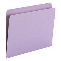 Smead File Folder, Straight-Cut Tab, Letter Size, Lavender, 100 per Box (10940)