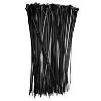8" Zip Ties (1,000 Pack), 40lb Strength Black Nylon Cable Wire Ties, By Bolt Dropper.
