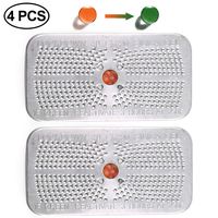 4 Packs Indicating Silica Gel Desiccant Canister Dehumidifier, 40Gram, Orange Indicating (Orange to Dark Green) Desiccant, Reusable and Safe Moisture Absorber Bag, No Cobalt II Chloride