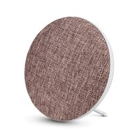 Portable Wireless Bluetooth Speaker with High Sound Quality,Bookshelf Desktop Fabric Speakers, Loud Volume,Rich Bass,Microphone,Hands-Free Calling,AUX Input,Suitable for Indoor&Outdoor(Brown)