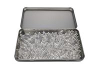 Clear Push Pins 100 Count, Standard Transparent Clear Thumb Tacks Steel Point and Clear Plastic Head, Used on Wall,Photos,Cork Boards or Maps