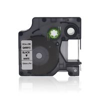 WonderTec Pack-1 Compatible Dymo Standard D1 45013 Labeling Tape Black Print on White Tape, for Dymo LabelManager 160 280 420P PnP 220P 360D 450 210D