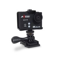 AXESS CS3609 4K Full HD Wide Angle Lens Sports and Action Video Camera with Waterproof Housing, Accessories and Built-in WiFi (Black)