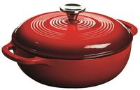 Lodge EC3D43 Enameled Cast Iron Dutch Oven, 3-Quart, Island Spice Red