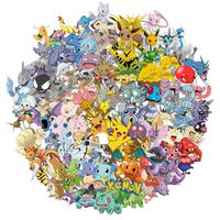 Cartoon Stickers[100pcs], Vinyl Sticker for Laptop Water Bottle Guitar Bike Car Motorcycle Bumper Luggage Skateboard Graffiti, Cute Animals Monsters Decals, Best Gift for Kids,Children,Teen