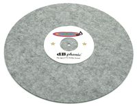 DB Phonics Turntable Stereo Phonograph Platter Slip Mat Anti Static Vinyl Record Player Vibration Dampening Felt Gray 295mm 3mm Thick