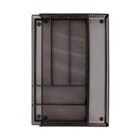 JANE EYRE Expandable Silverware Organizer Mesh Cutlery Tray 7 Compartments. Kitchen Drawer Utensil Organizer Divider Flatware Storage with Non-slip Foam Feet - Brown