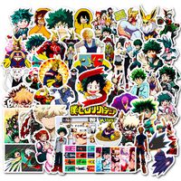 My Hero Academia Stickers Teens Anime Cartoon Laptop Water Bottles Skateboard Luggage Cars Snowboard Decals 50pcs