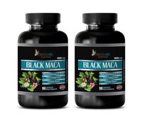 Energy Supplements for Women - Black MACA 1000MG - Pure and Potent Ingredients - maca Root Supplement for Women - 2 Bottles 180 Vegetable Capsules