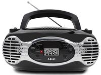 Akai CE2200R CD Boombox FM PLL Radio, Black