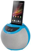 iLive iCB103BU Bluetooth FM Clock Radio (Blue)