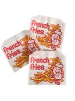 200 Mini French Fries Paper Bags 4-7/8 x 4 Super Cute Perfect for Carnival or Any Party - Made in USA