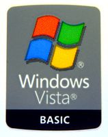 Windows Vista Basic Sticker 18 x 24mm [11]