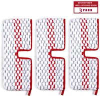Mop Refills Replacement Pads Spray Replacement Mop Head Microfiber Washable Reusable Red