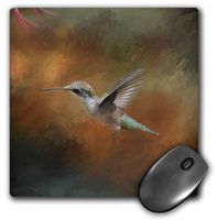 3Drose 8 X 8 X 0.25 Inches Mouse Pad Hummingbird Old Master Fine Art Floral III (mp_79486_1)
