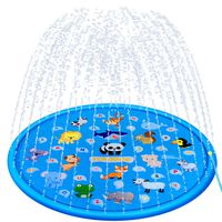 TOHIBEE 3-in-1 Sprinkler for Kids Splash Pad Play Mat 68" Baby Wading Pool for Learning - Children's Sprinkler Pool Summer Outdoor Water Toys for 1 2 3 4 5 6 7 8 Year Old Boys Girls Toddlers