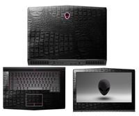 Decalrus - Protective Decal for 2016 Alienware 15 (15.6" Screen) Laptop Crocodile Skin Pattern Texture Skin case Cover wrap CRO2016alienware15Black