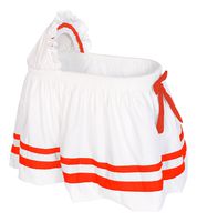 Baby Doll Bedding Modern Hotel Style II Bassinet Skirt, Orange