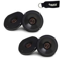 Infinity - Two Pairs of REF-6532EX Reference 6.5 Inch Two-Way Coaxial Shallow Mount car Audio Speakers