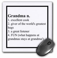 Definition of Grandma saying - Mouse Pad, 8 by 8 inches (mp_221929_1)